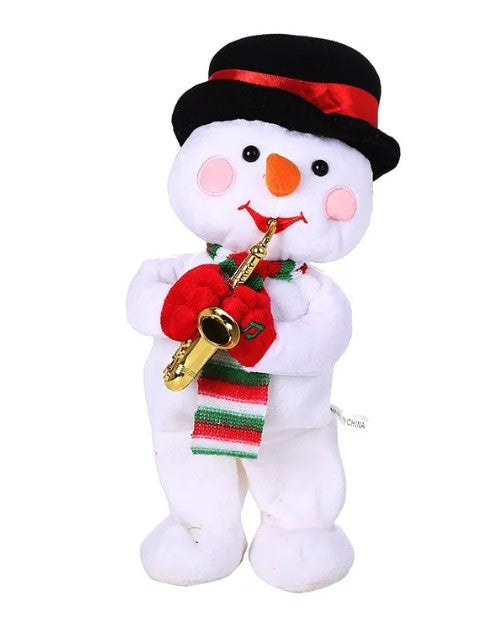 Saxophone-Playing Santa – Musical Christmas Figure with Lights