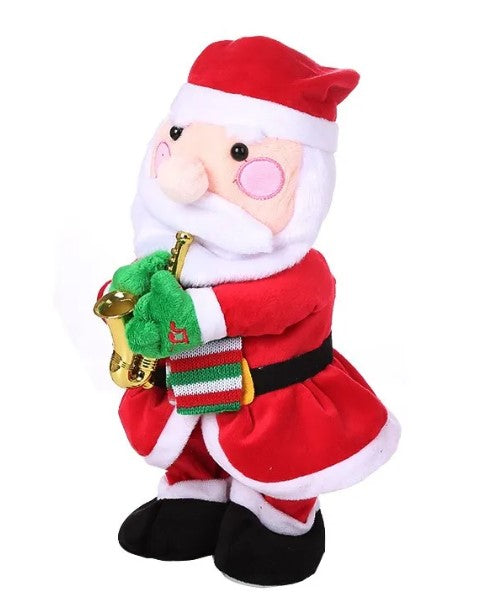Saxophone-Playing Santa – Musical Christmas Figure with Lights